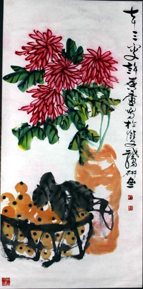 徐麟庐-菊花枇杷果.jpg