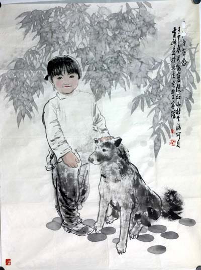 王有政-少女和狗.jpg