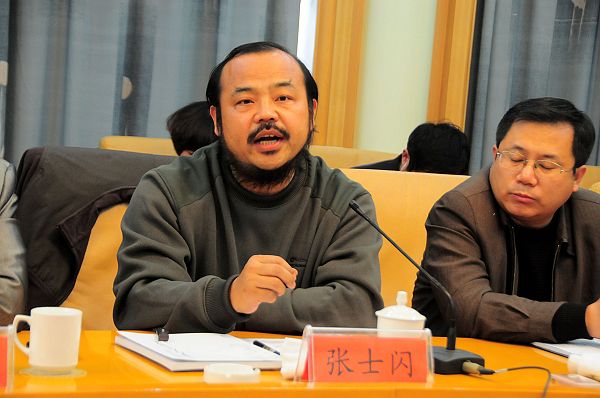 2013年3月17日，山东大学民俗研究所所长张士闪在山东省茌平县首届孝义文化研讨会上。.jpg