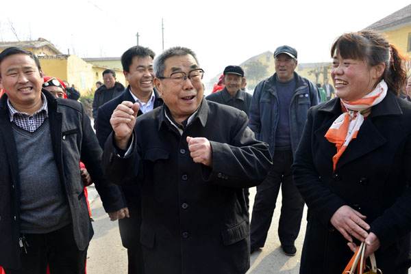 山东茌平：传统文化竹马舞献劳模张国忠