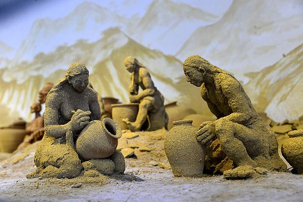 黄源黑陶艺术馆的展品