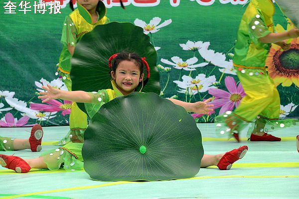 2014年5月31日，山东省茌平县冯官屯镇小杨屯村幼儿园、薛店幼儿园庆六一汇报演出现场。