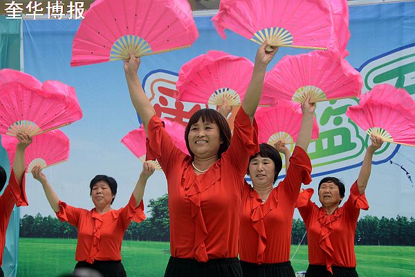 2014年5月31日，山东省茌平县冯官屯镇小杨屯村幼儿园、薛店幼儿园庆六一汇报演出现场。