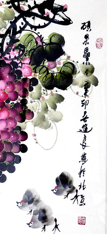 国礼画家吴进良的部分作品。