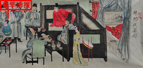2014年9月22日， 今年89岁的山东省茌平县杜郎口镇张海子村老画家张宗源的绘画作品