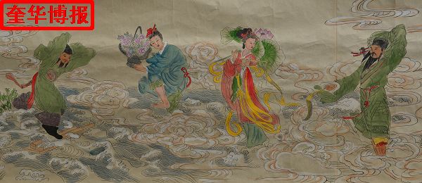 2014年9月22日， 今年89岁的山东省茌平县杜郎口镇张海子村老画家张宗源的绘画作品