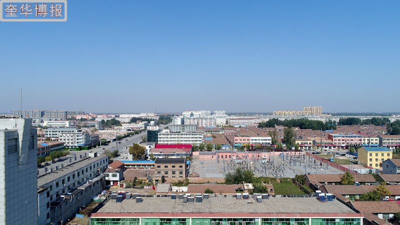 2017年10月24日，航拍山东省德州市武城县城市面貌。