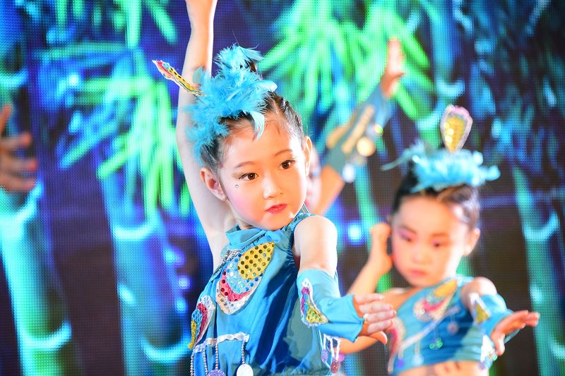 2018年6月1日，山东省茌平县新阳光幼儿园庆六一文艺演出现场。