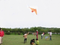 放飞风筝神气爽